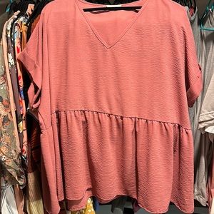 Mulberry Peplum Top Chuc Soul